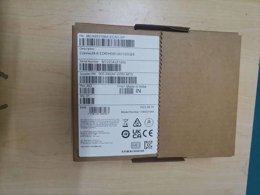 100g HDR Infiniband Mellanox giao diện mạng NIC 100GB QSFP56 MCX653106A-ECAT