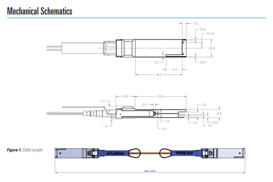 10m QSFP+ Cáp AOC Mellanox MC220731V-010 IB FDR Lên VPI Lên 56Gb/S