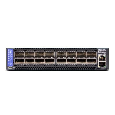 MSN2100-CB2F Bộ chuyển mạch Ethernet Mellanox Nửa chiều rộng 10/25GbE và 100GbE