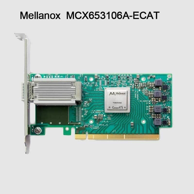100g HDR Infiniband Mellanox giao diện mạng NIC 100GB QSFP56 MCX653106A-ECAT