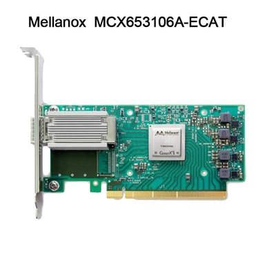 100g HDR Infiniband Mellanox giao diện mạng NIC 100GB QSFP56 MCX653106A-ECAT