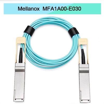 Cáp AOC QSFP Mellanox MFA1A00-E030 IB EDR dựa trên VCSEL, lên đến 100Gb/s