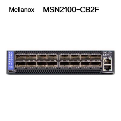 MSN2100-CB2F Bộ chuyển mạch Ethernet Mellanox Nửa chiều rộng 10/25GbE và 100GbE