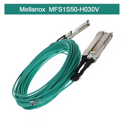 Infiniband Mellanox AOC MFS1S50-H030V VPI HDR & ETH 2x100Gb/S 30M QSFP56 mới và nguyên bản