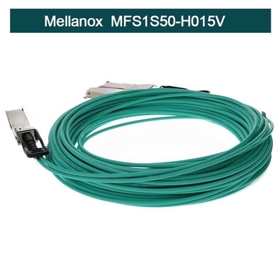 MFS1S50-H015V Cáp Mellanox Aoc InfiniBand Active Copper QSFP+ To SFP+ Cable Assembly