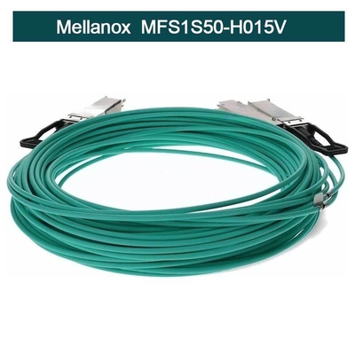 MFS1S50-H015V Cáp Mellanox Aoc InfiniBand Active Copper QSFP+ To SFP+ Cable Assembly