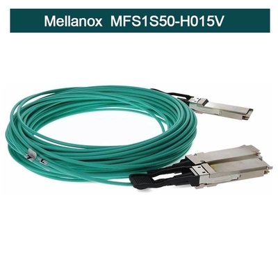 MFS1S50-H015V Cáp Mellanox Aoc InfiniBand Active Copper QSFP+ To SFP+ Cable Assembly