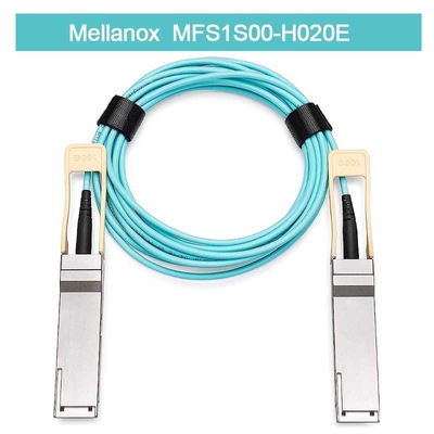 Cáp Mellanox AOC độ trễ thấp MFS1S00-H020E Splitter Cable Ethernet 200GbE đến 2x100GbE 20m