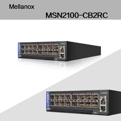Tốc độ tối đa EDR Nvidia Mellanox Spectrum Dựa trên 100gbe 1u Open Ethernet Switch với Cumulus Linux MSN2100-CB2RC 16 cổng Qsfp28