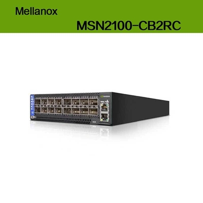 Tốc độ tối đa EDR Nvidia Mellanox Spectrum Dựa trên 100gbe 1u Open Ethernet Switch với Cumulus Linux MSN2100-CB2RC 16 cổng Qsfp28