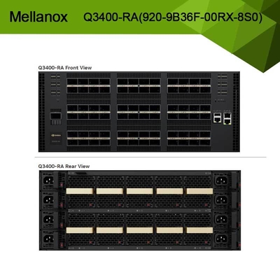 Công tắc Infiniband XDR dựa trên Quantum-3 Q3400-RA 920-9B36F-00RX-8S0 4U 144 Cổng XDR trên 72 Khung OSFP 8 Nguồn