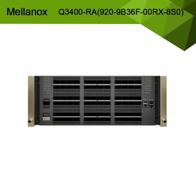 Công tắc Infiniband XDR dựa trên Quantum-3 Q3400-RA 920-9B36F-00RX-8S0 4U 144 Cổng XDR trên 72 Khung OSFP 8 Nguồn