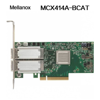 Nvidia 900-9X426-0054-Sq0 MCX414A-Bcat Connectx-4 En Network Interface Card, 40/56gbe Cổng kép Qsfp28, Pcie3.0 X8, Kệ cao