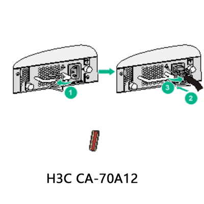 Nguồn DC hiệu suất cao H3c Ca-70A12 cho thiết bị, thùng carton 2.5A