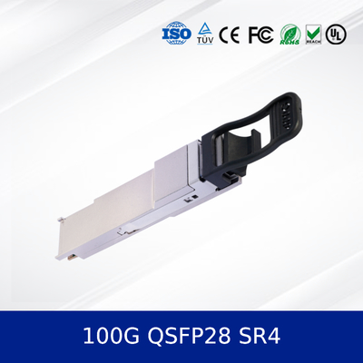 Qsfp-100g-Sr4 100gbase-Sr4 Qsfp28 Optical Transceiver Module 850nm 100m Dom MPO-12 Mmf Máy phát quang sợi