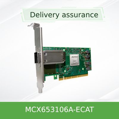 MCX653106A-ECAT gốc kết nối X-6 100Gb / S Cổng kép QSFP56 Adapter Ethernet