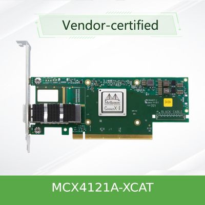 MCX4121A-XCAT Thẻ mạng Mellanox 25Gb/S SFP28 QSFP28 Độ trễ thấp Linh hoạt