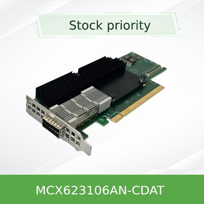 QSFP56 Bộ điều hợp Ethernet Mellanox NIC ConnectX-6 Dx EN 100GbE Thẻ mạng MCX623106AN-CDAT