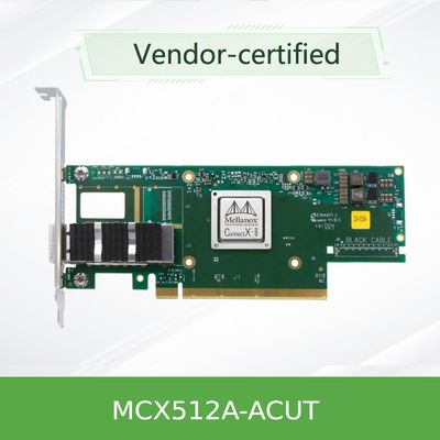 SFP28 10GbE/25GbE Thẻ mạng Mellanox X8 Thẻ Ethernet PCIE MCX512A-ACUT