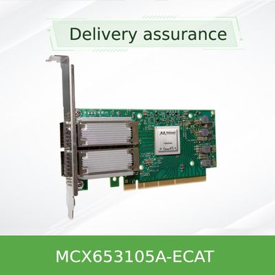 ConnectX 6 Đăng ký cổng kép Mellanox Card hỗ trợ 100Gb / S MCX653105A-ECAT