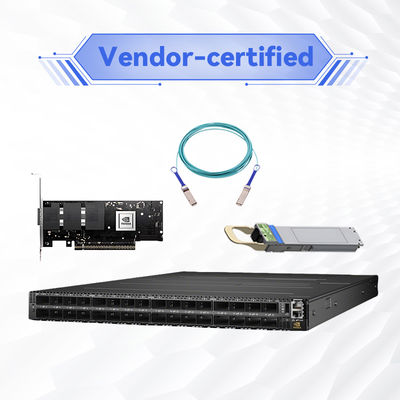 Quantum-2 QM9700 Mellanox Infiniband Switch 64 cổng không chặn quản lý NDR 400Gb/S MQM9700-NS2F