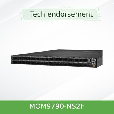 Bộ chuyển mạch mạng Mellanox MQM9790-NS2F (920-9B210-00FN-0D0) Quantum-2 NDR 64 cổng 400Gb/s 32 lồng OSFP Không quản lý Nguồn-Đến-Đầu nối P2C