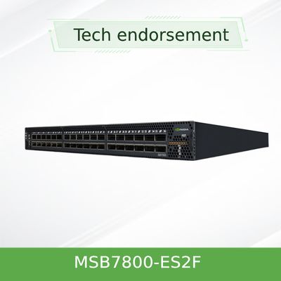 MSB7800-ES2F Mellanox Infiniband Switch Quản lý không chặn cổng EDR 36