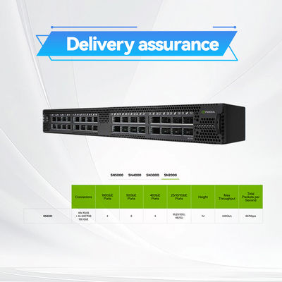 Công tắc 2 lõi Độ sâu ngắn Mellanox SN2000 MSN2100-CB2F 100GbE 1U 16 Cổng QSFP28 2 AC PSU X86