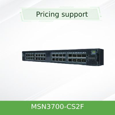 MSN3700-CS2F Nguồn cung cấp bộ chuyển mạch mạng Mellanox (AC) Độ sâu tiêu chuẩn CPU X86 Bộ đường dẫn khí P2C