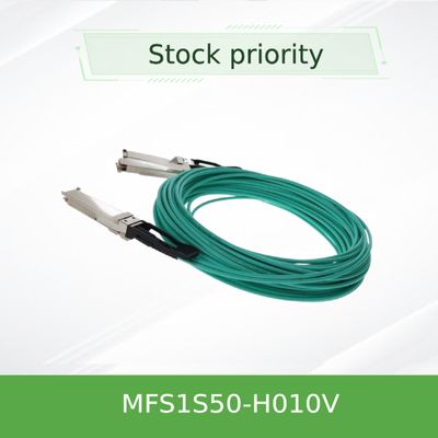 MFS1S50-H010V Cáp quang chủ động 200GbE đến 2x100GbE Cáp InfiniBand Cáp Mellanox AOC