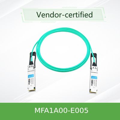 MFA1A00-E005 Cáp quang chủ động InfiniBand EDR Lên đến 100Gb/giây Cáp QSFP LSZH 5m Mellanox AOC