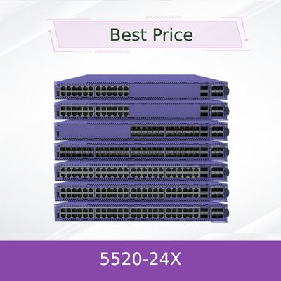Thiết bị chuyển mạch Extreme Network 24 cổng, gắn rack, Model 5520-24X