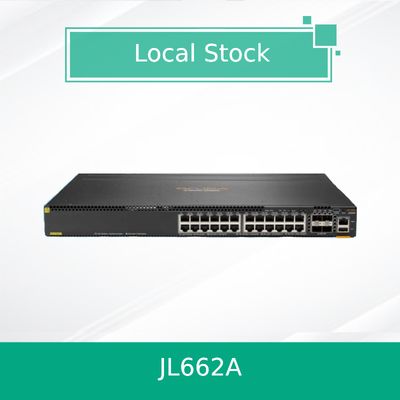 Thiết bị chuyển mạch Hpe Aruba Networking Cx 6300m 24 cổng 1GbE Class 4 PoE và 4 cổng SFP56 (JL662A)