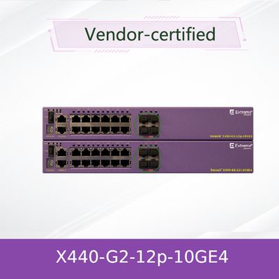 PoE + Extreme Network có thể mở rộng AVB Switch 16531 X440-G2-12p-10GE4