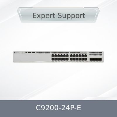 Bộ chuyển mạch mạng Ethernet 24 cổng PoE Layer 2 C9200-24p-E 9200 với chức năng QoS