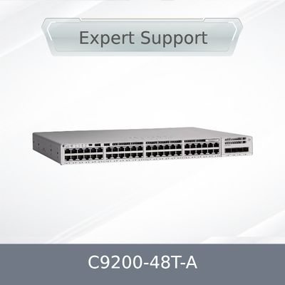 Thiết bị chuyển mạch dữ liệu Cisco Catalyst 9200-48T-A 48 cổng, Giấy phép Advantage Network, Gigabit Ethernet Doanh nghiệp