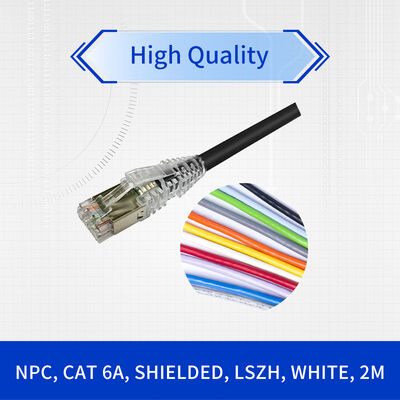 NPC6ASZDB Category 6e SFTP Shielded Network Patch Cord - 10GbE Ethernet Cable with LSZH Jacket