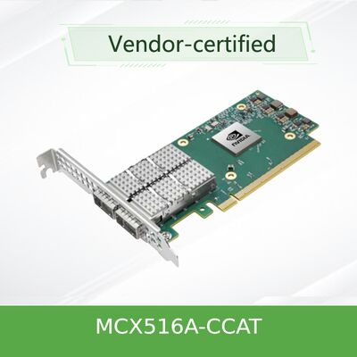 Bộ chuyển đổi Ethernet 100GbE hai cổng MCX516A-CCAT của NVIDIA