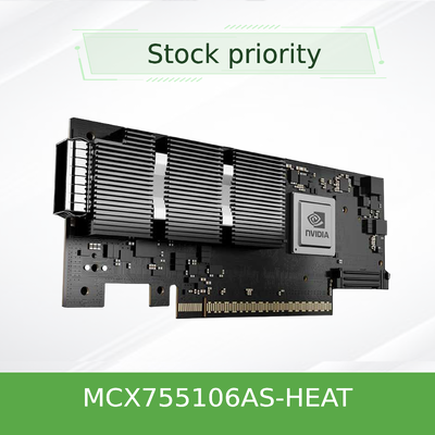 NVIDIA ConnectX‑7 MCX755106AS‑HEAT Dual‑Port 200GbE / NDR200 VPI Smart NIC with PCIe 5.0 x16, Socket Direct Ready & Secure Boot