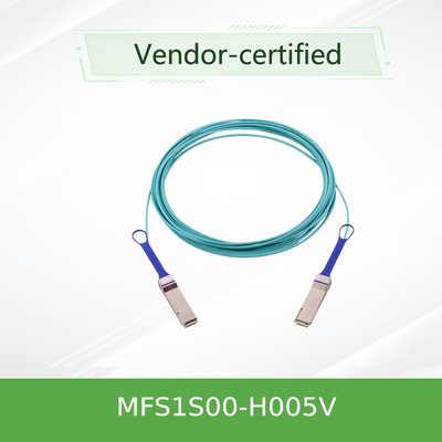Cáp NVIDIA MFS1S00-H005V – 5m 200G QSFP56 AOC cho InfiniBand HDR & 200GbE