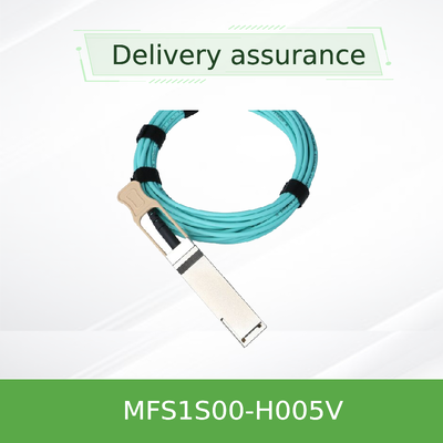 NVIDIA MFS1S00-H005V 200Gb/s QSFP56 MMF AOC, 5 m | IB HDR & 200GbE Active Optical Cable