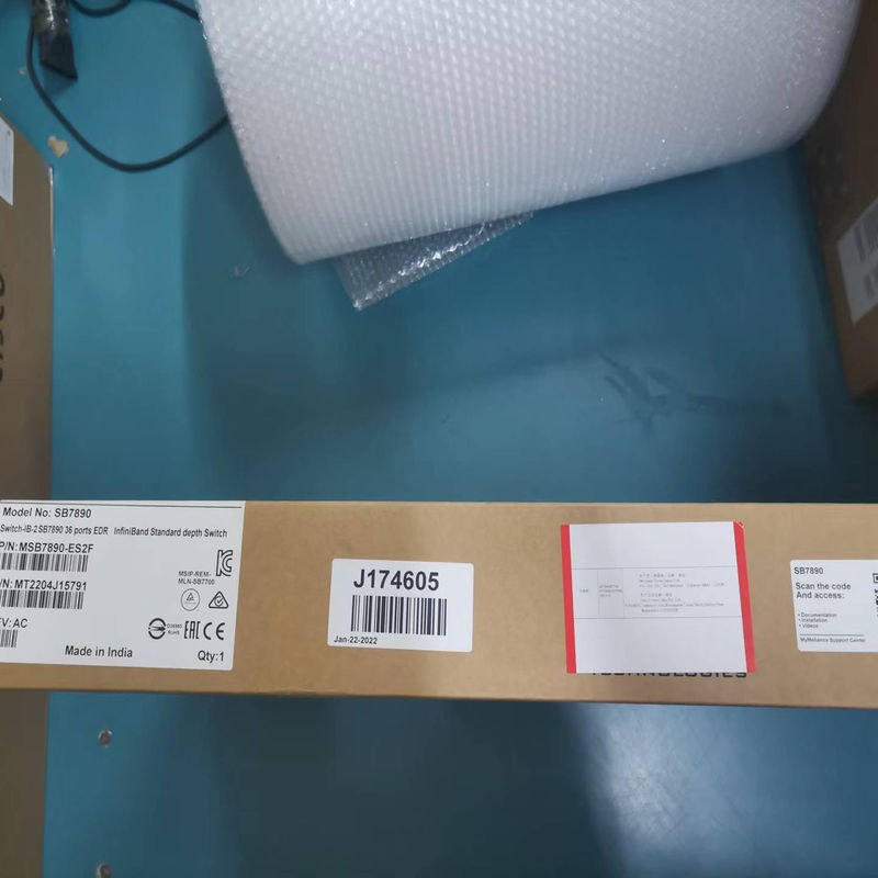 36p Bộ chuyển mạch Mellanox Infiniband thông minh EDR 100Gb/S được quản lý bên ngoài MSB7890-ES2F Non-Blocking