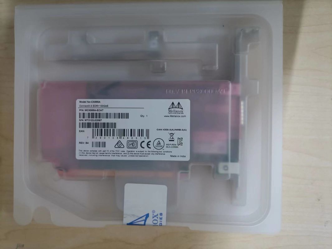 Mellanox Card Mạng VPI Mellanox 100gbe Nic Adapter Card MCX555A-ECAT ConnectX-5 EDR 100GbE