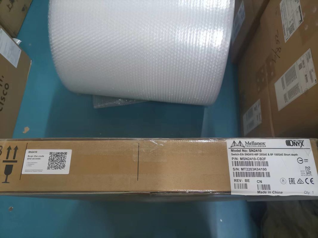 MSN2410-CB2FC Mellanox sN2410Mellanox Network Switch Cumulus Linux 48 Cổng SFP28 8 Cổng QSFP28