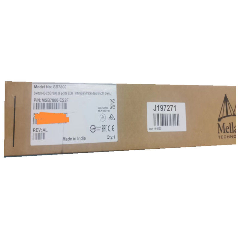 MSB7800-ES2F Mellanox Network Switch-IB 2 Dựa trên EDR InfiniBand 1U 36 Cổng QSFP28