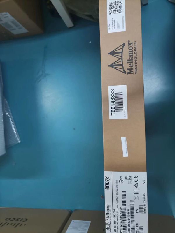 MSN2700-CS2F Mellanox Network Switch Spectrum Dựa trên 25GbE/100GbE 1U Open Ethernet Switch