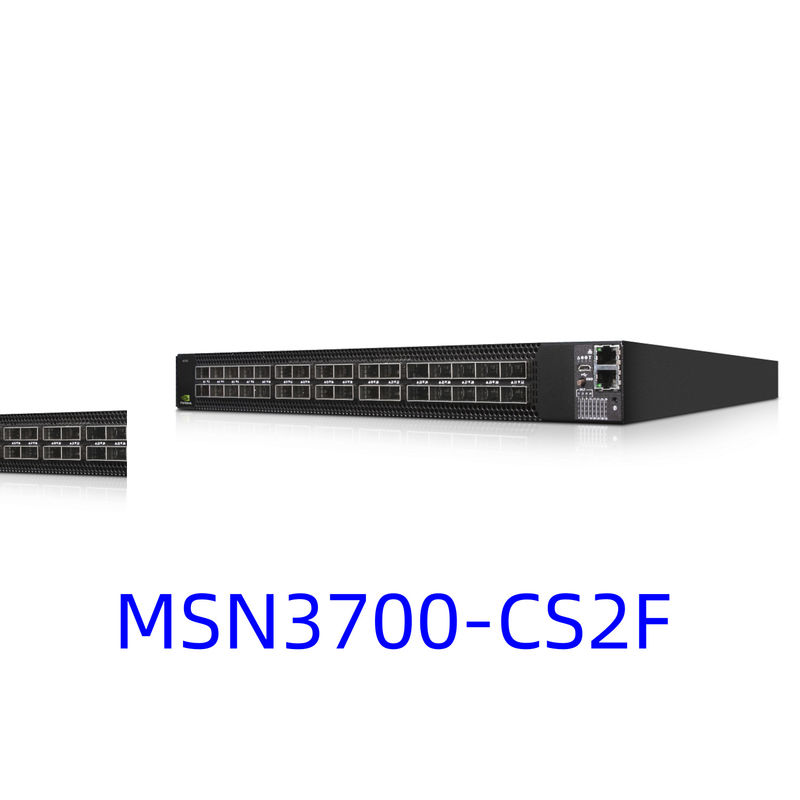 MSN3700-CS2F Nguồn cung cấp bộ chuyển mạch mạng Mellanox (AC) Độ sâu tiêu chuẩn CPU X86 Bộ đường dẫn khí P2C