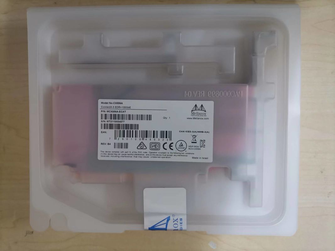 ConnectX-5 Ex VPI Adapter Thẻ Mạng Mellanox EDR InfiniBand Và 100GbE Dual Port QSFP28 MCX556A-EDAT