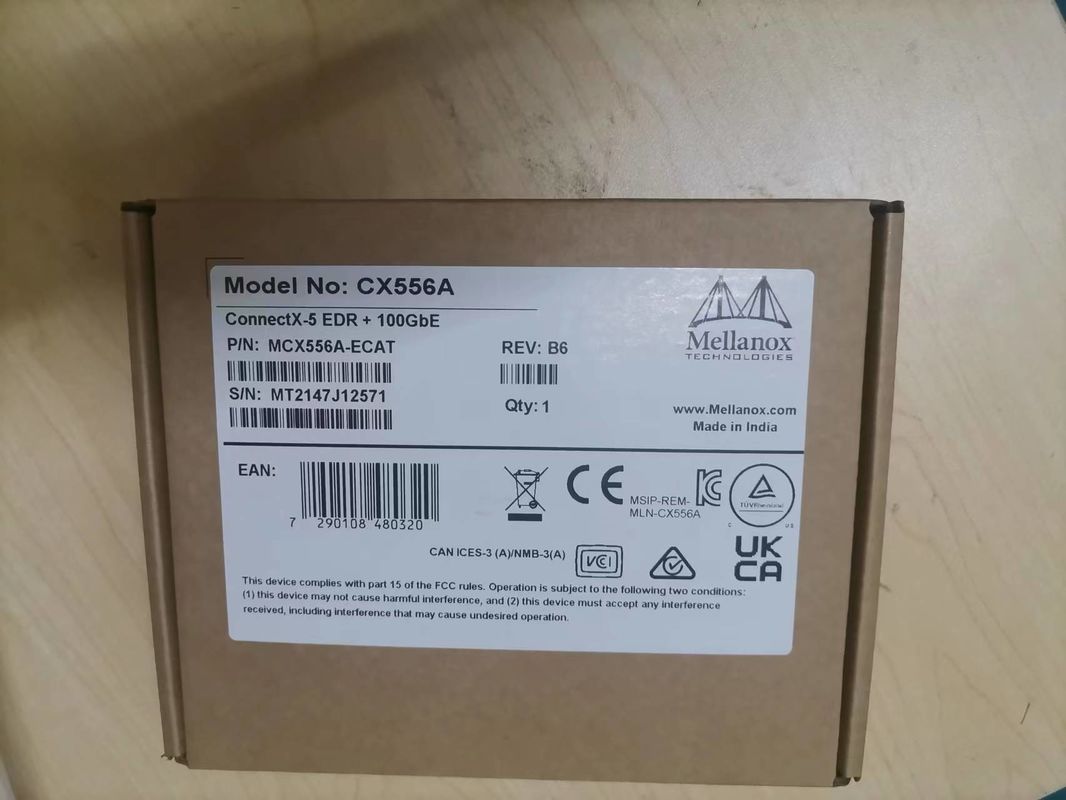 ConnectX-5 Ex VPI Adapter Thẻ Mạng Mellanox EDR InfiniBand Và 100GbE Dual Port QSFP28 MCX556A-EDAT