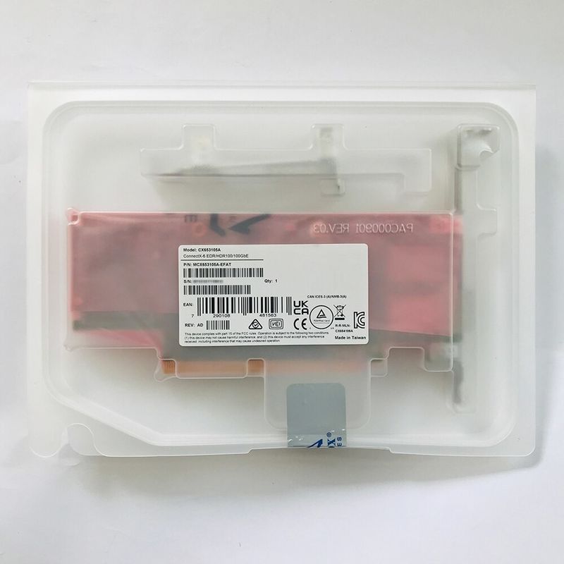 100g MCX653105A-EFAT Thẻ mạng Mellanox Bộ điều hợp ConnectX-6 VPI cho máy chủ
